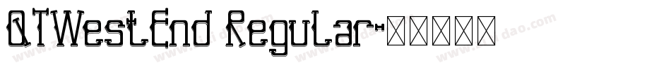 QTWestEnd Regular字体转换